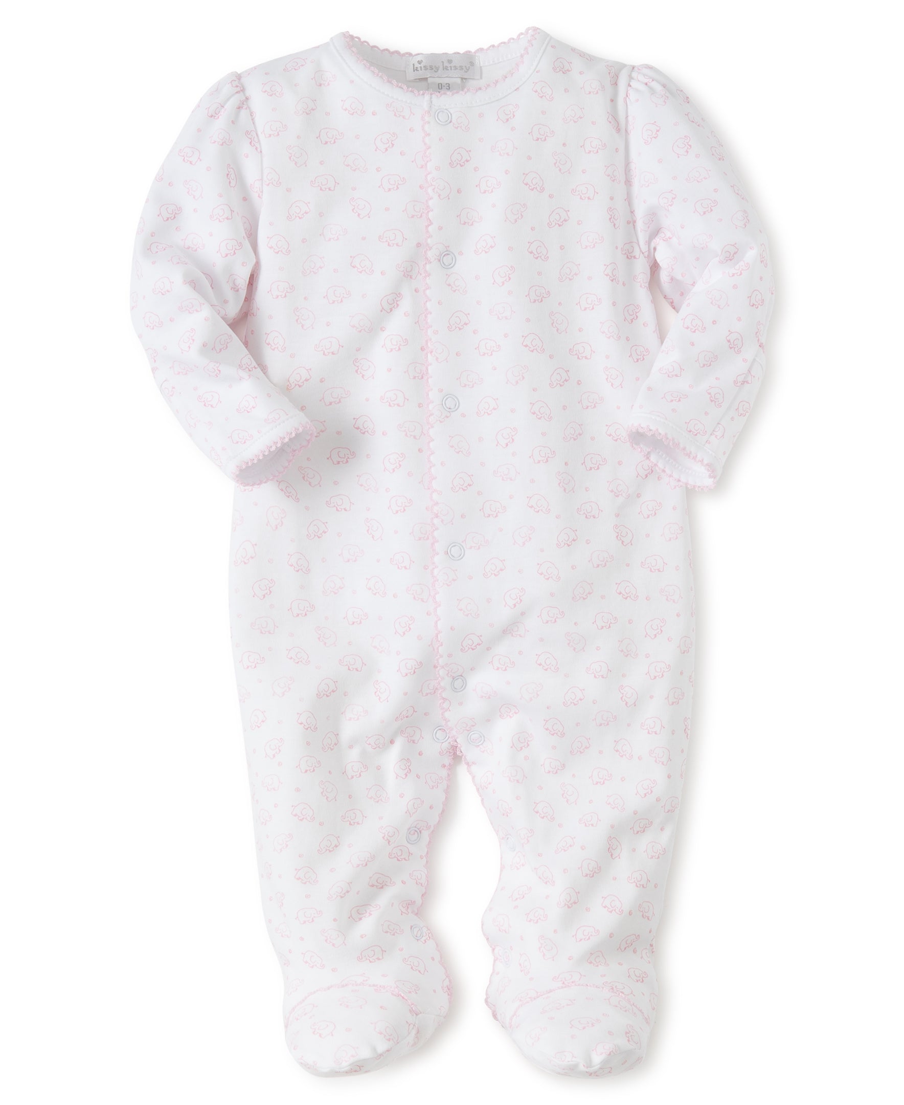 Kissy Kissy Ele-Fun Print Footie