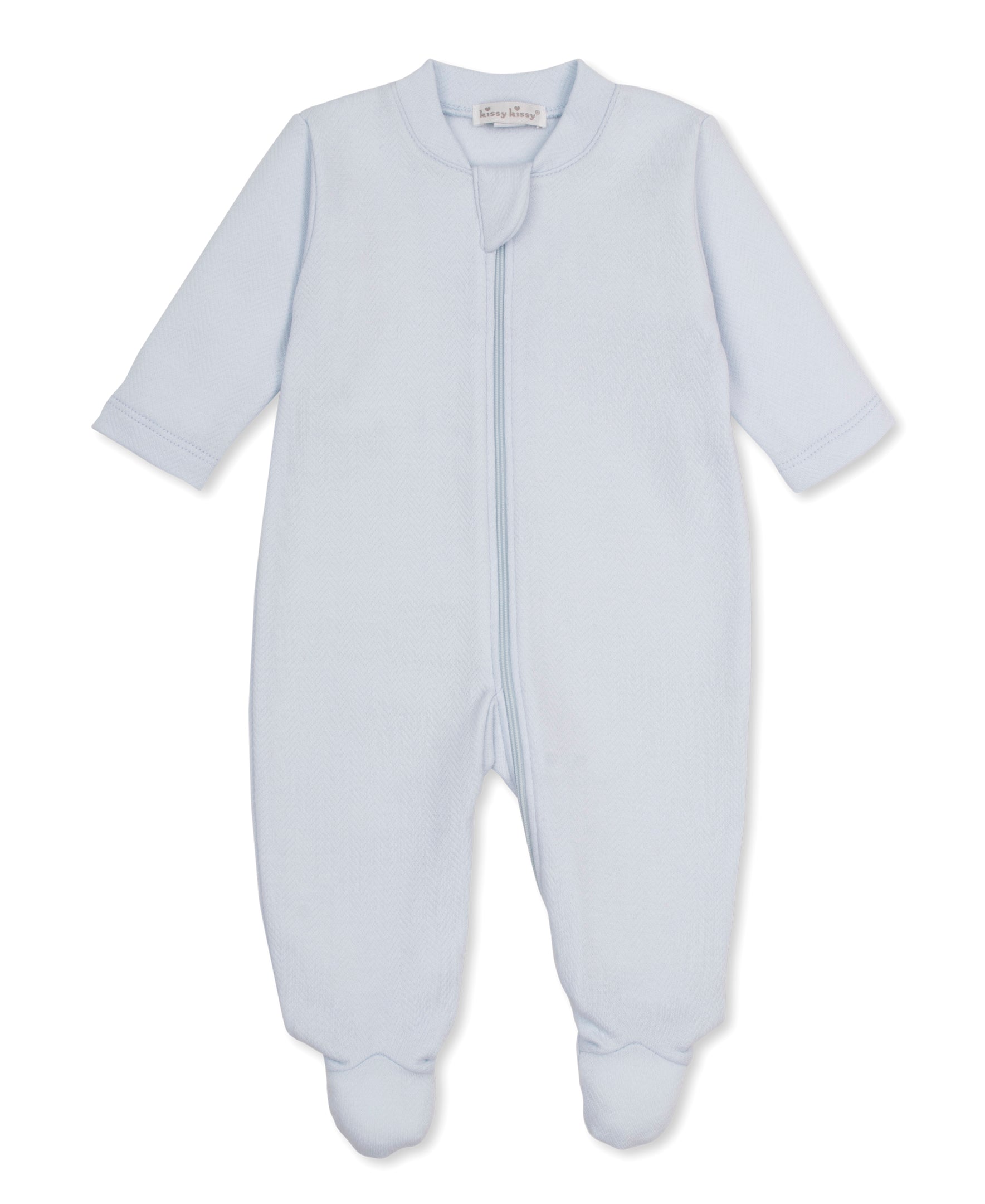 Kissy Kissy Jacquard Footie with Zipper