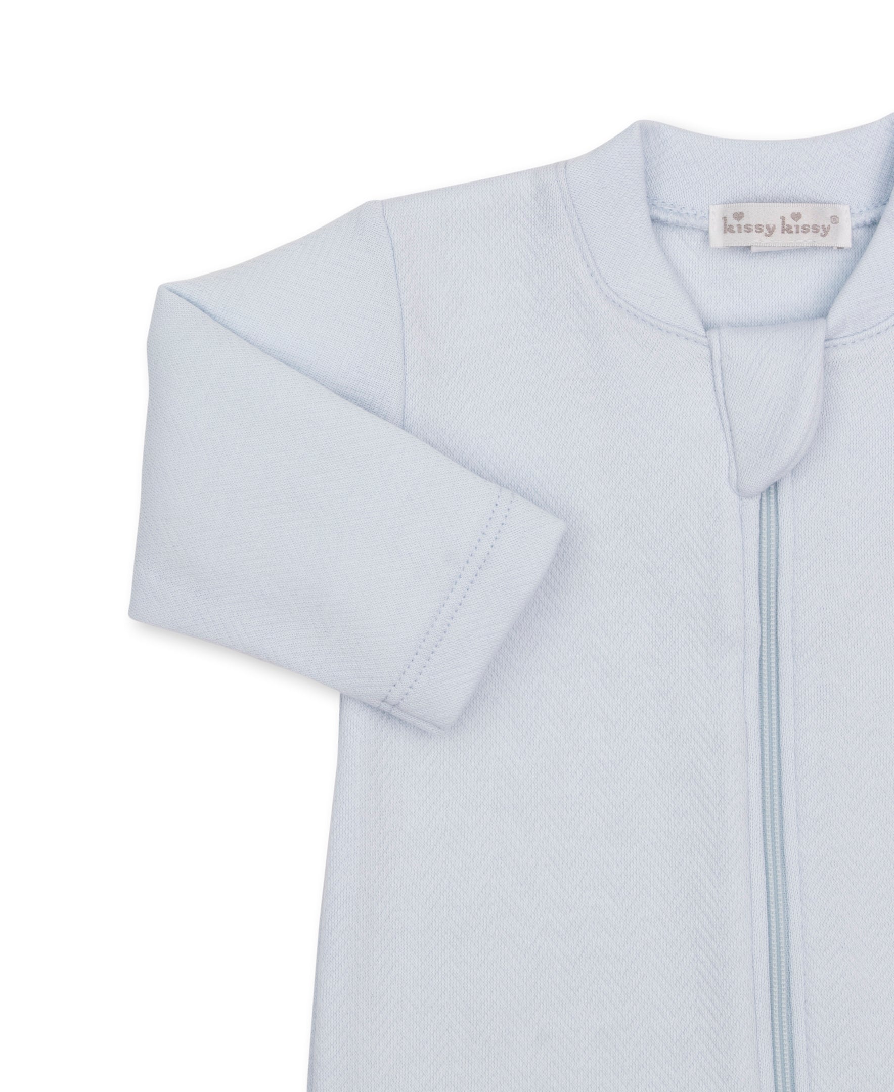 Kissy Kissy Jacquard Footie with Zipper