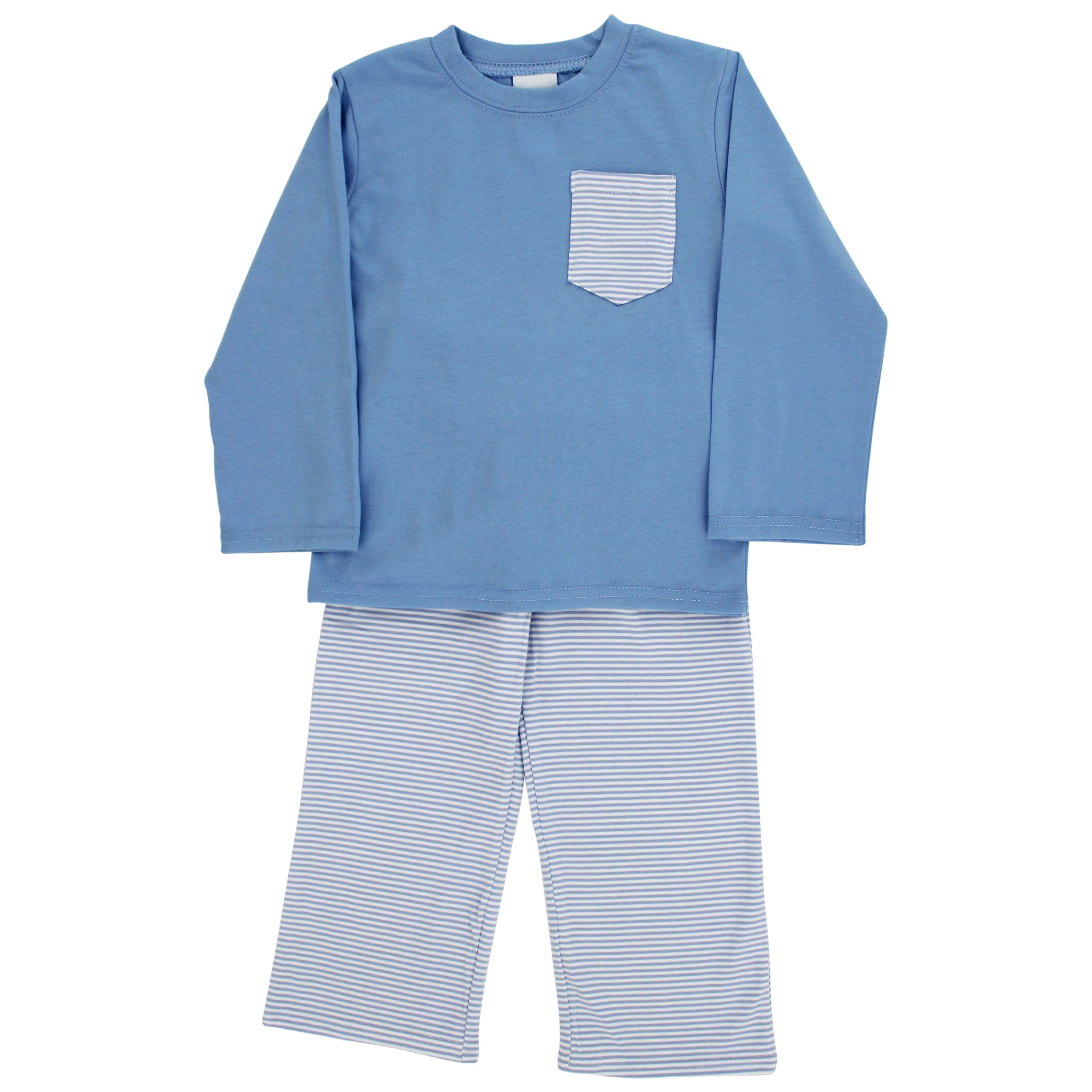 Bailey Boys Medium Blue Knit Porter Pant Set