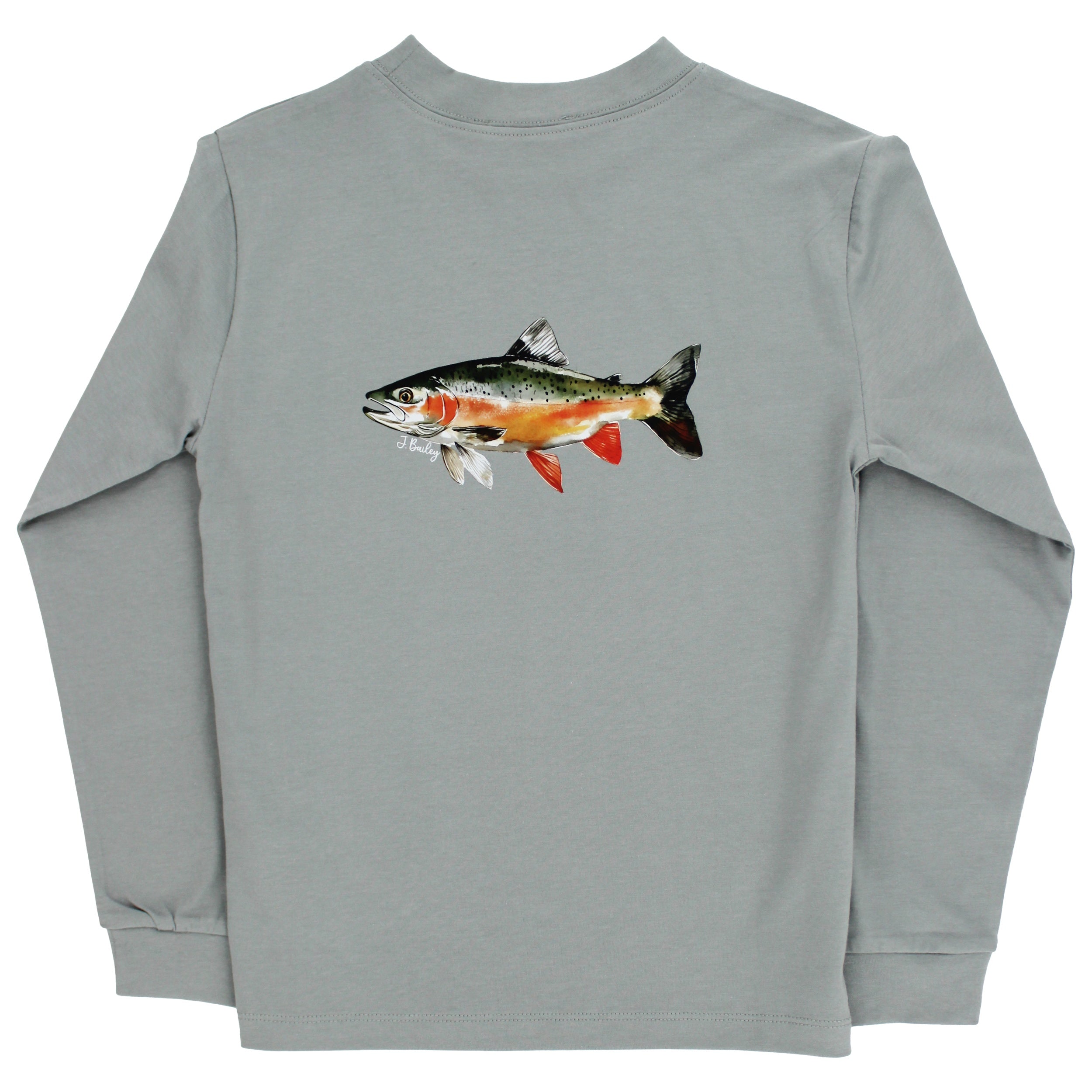 Bailey Boys Logo Tee, Trout on Limestone