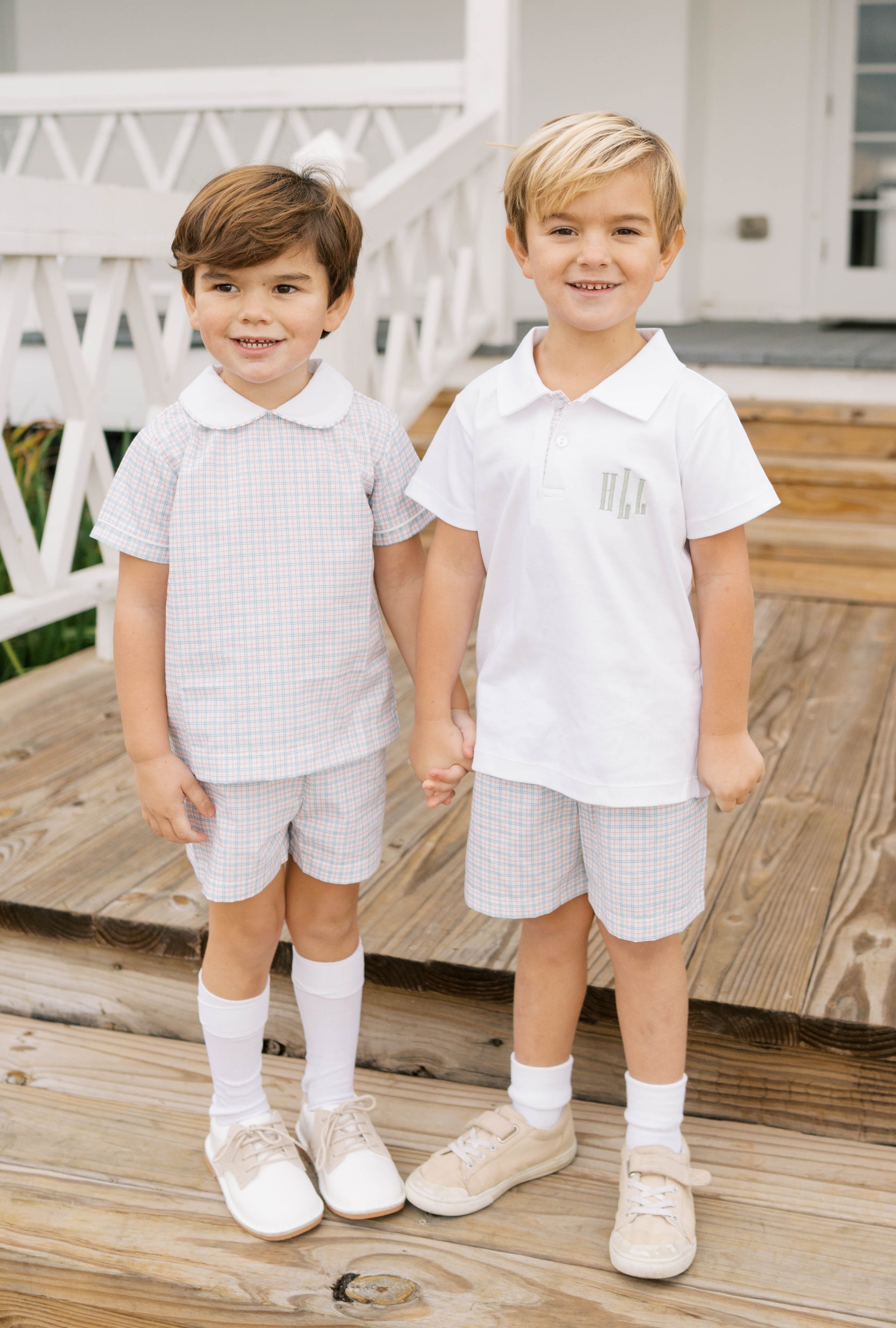 Lullaby Set Sibley Short Set, Countryside Plaid