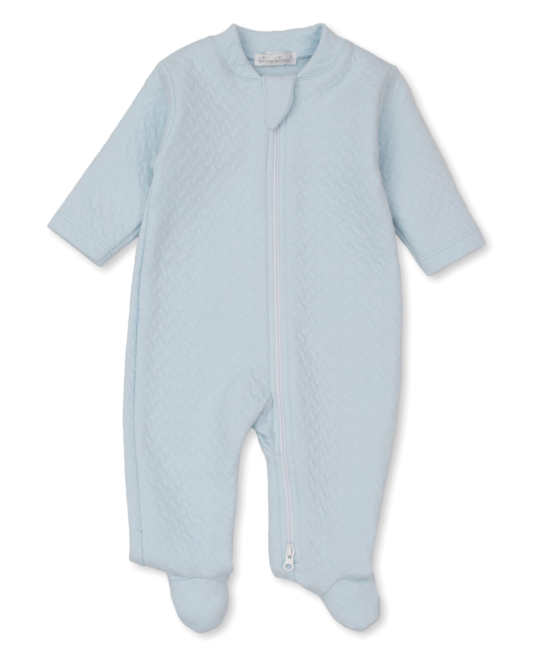 Kissy Kissy Jacquard Footie with Zipper
