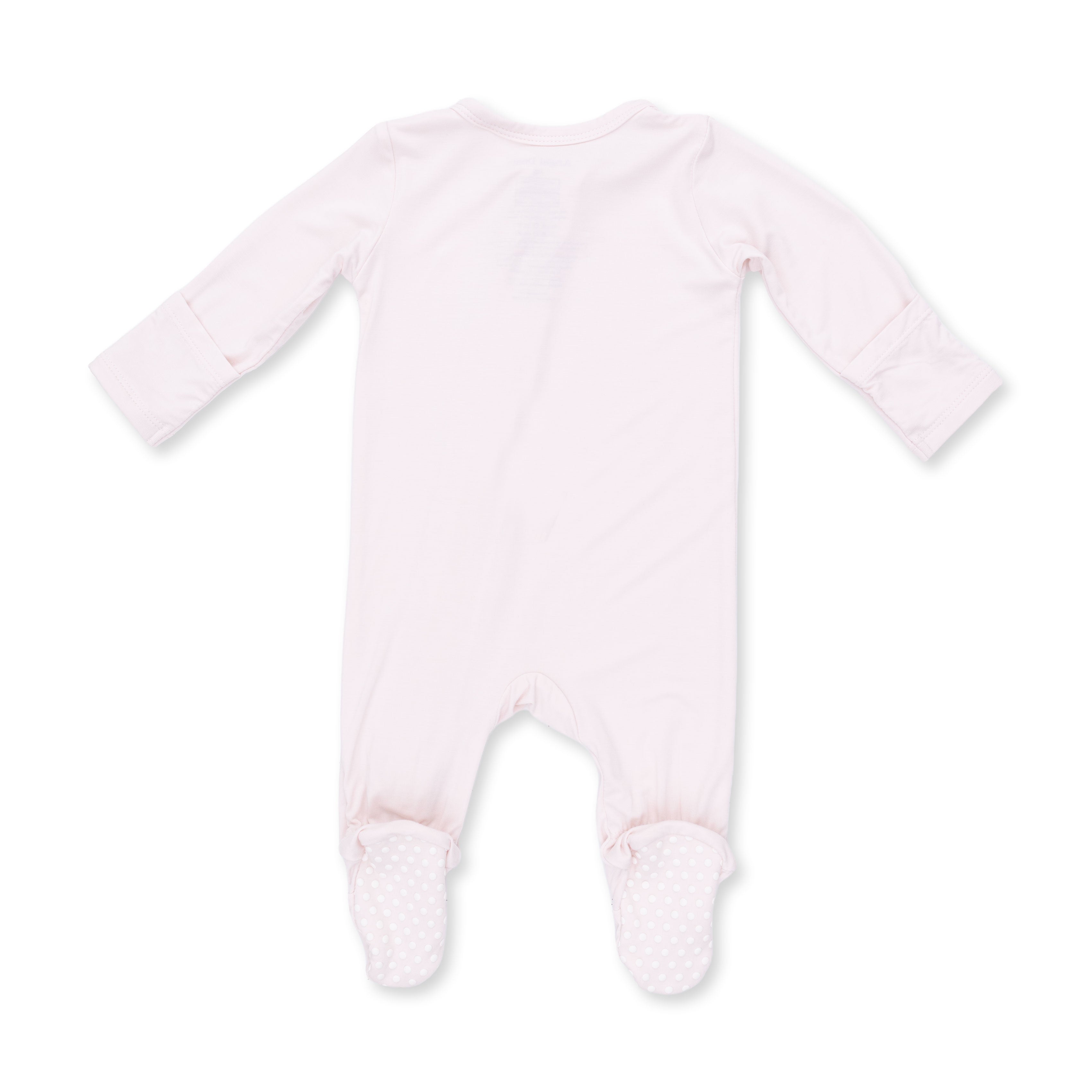 Angel Dear Solid Mauve Morn 2 Way Zipper Footie