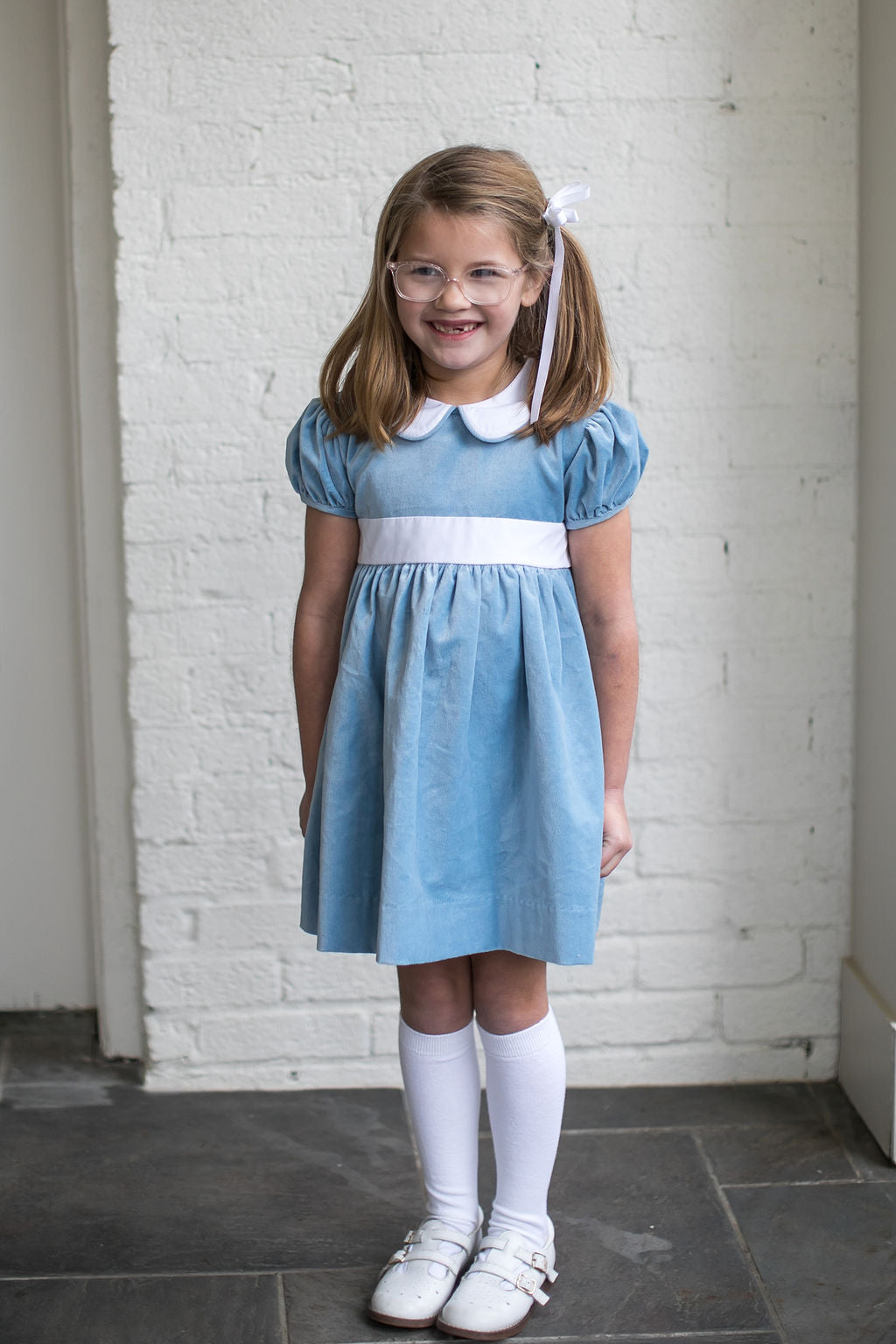Lullaby Set Elenor Dress, Beaufort Blue Velvet