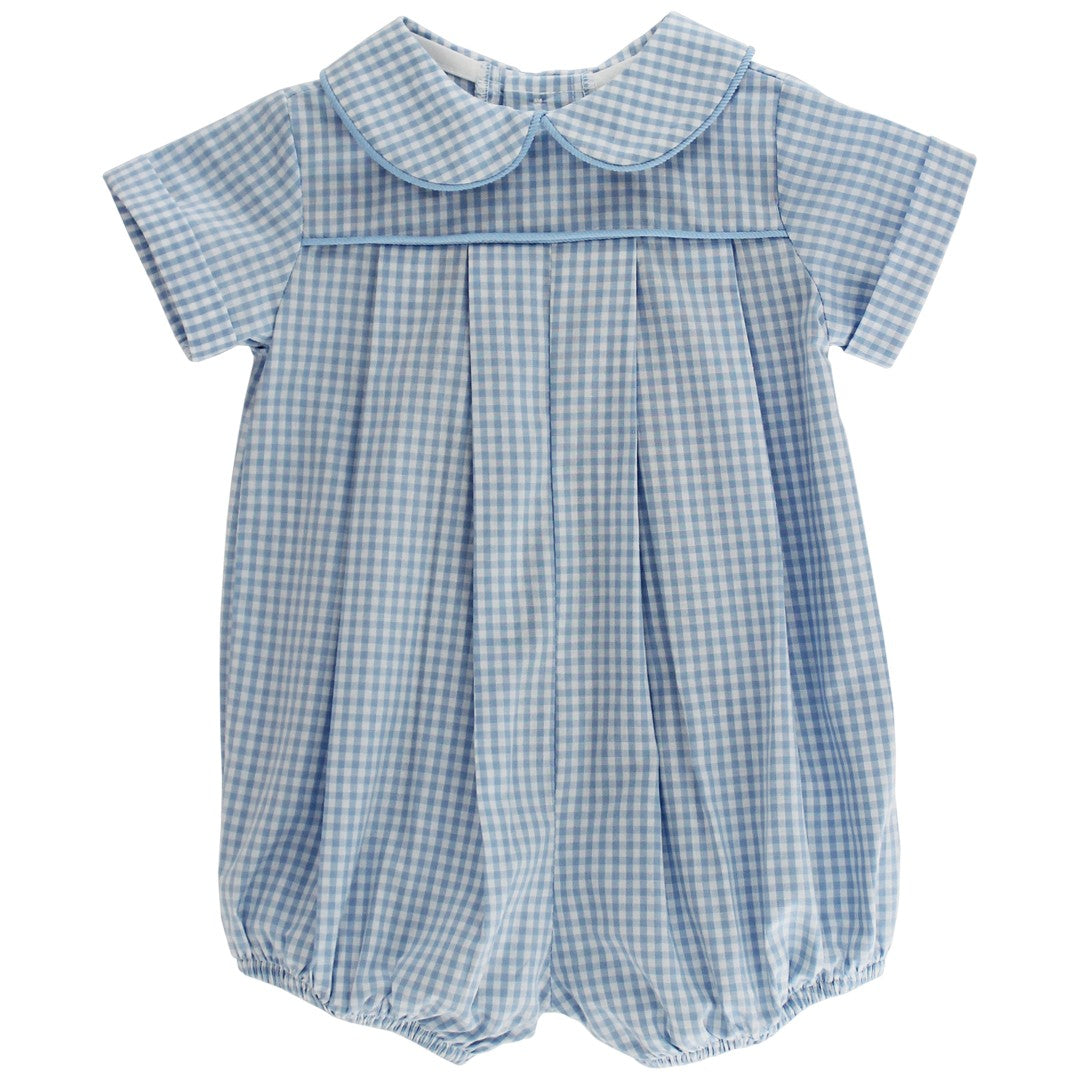 Bailey Boys Blue Check Dressy Bubble