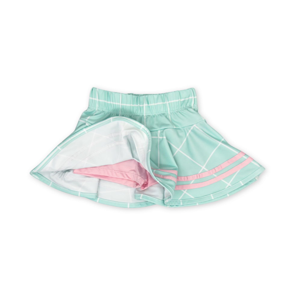 Set Athleisure Callie Skort, Mint For Fun/Cotton Candy Pink