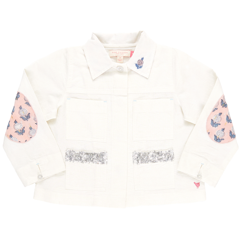 Pink Chicken Wylie Jacket, White