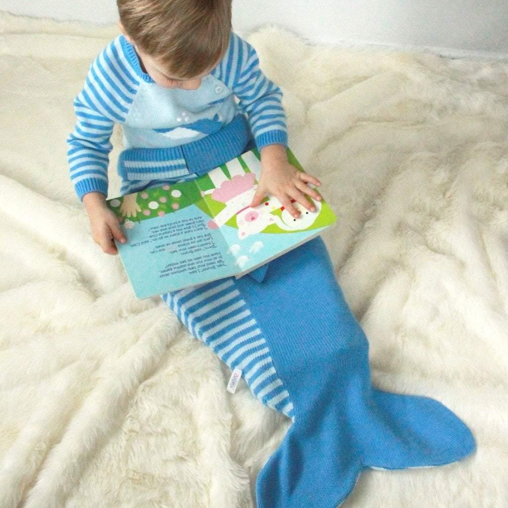 Zubels Knit Whale Blanket - shopnurseryrhymes