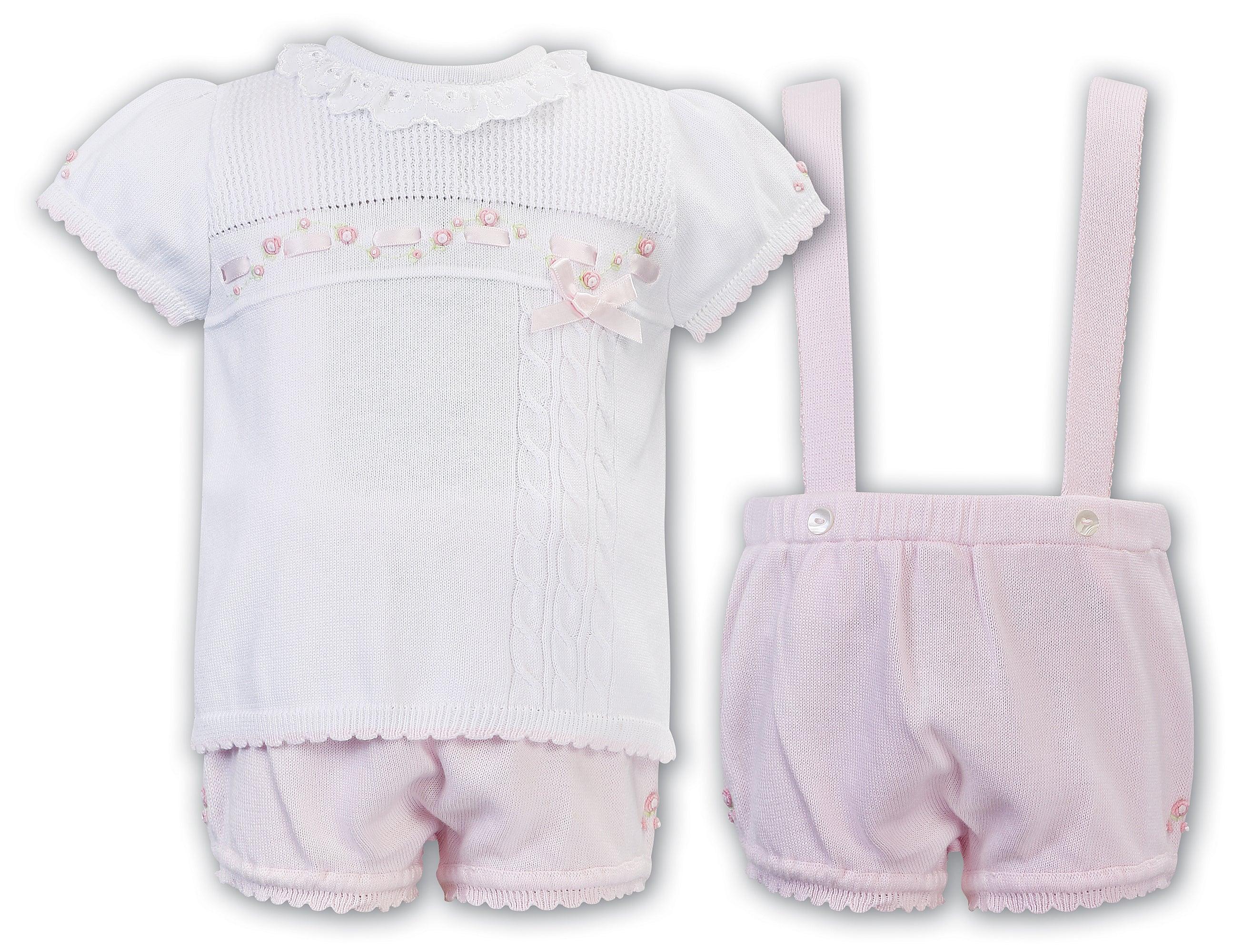 Sarah Louise White & Pink 2 Piece Set - shopnurseryrhymes