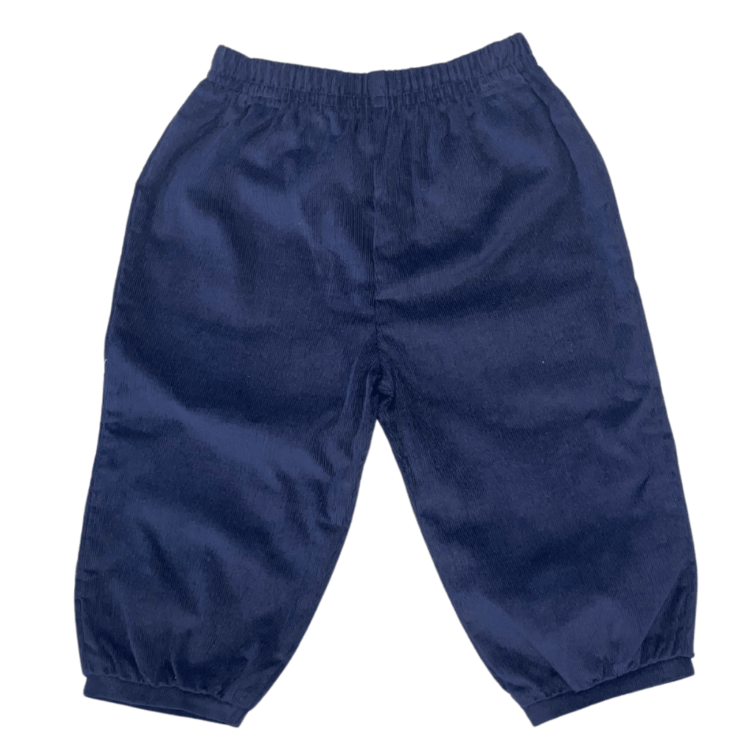 Zuccini Adam Banded Pants, Navy Corduroy - shopnurseryrhymes