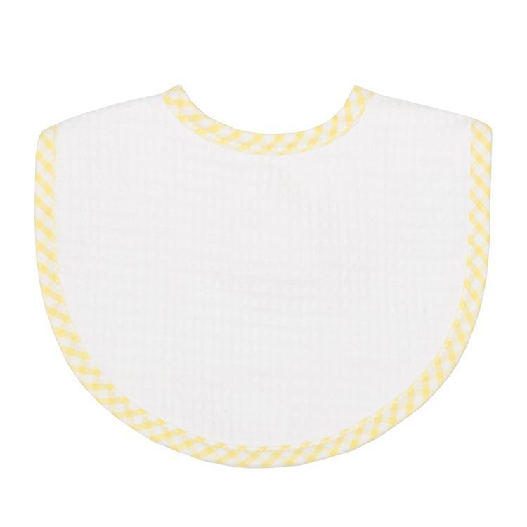 3 Martha's Medium Bib Pique - in Gray, Pink, Yellow, Blue or Green Check - shopnurseryrhymes