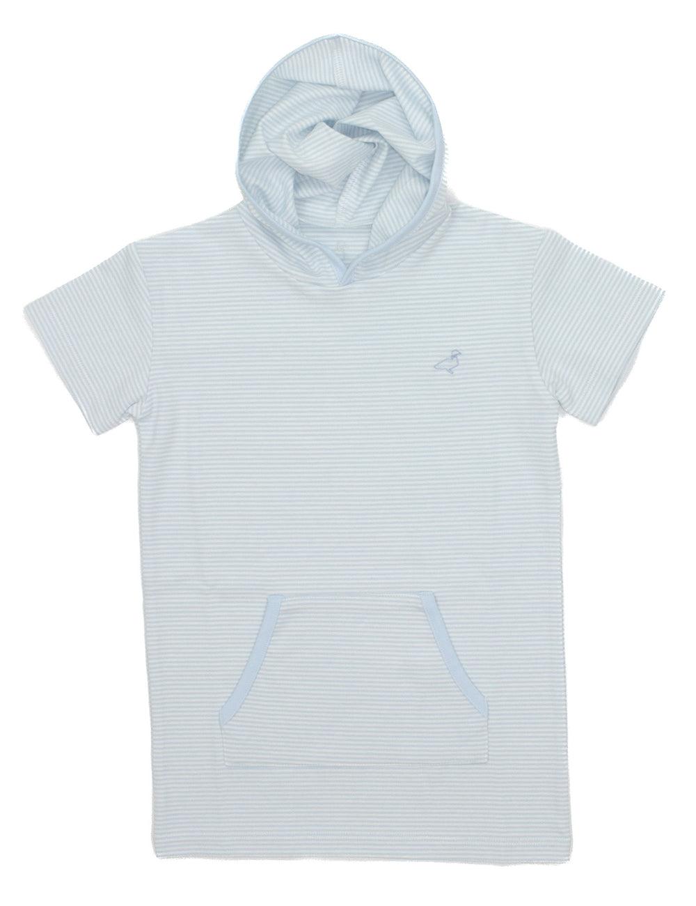 Properly Tied Jackson Beachside Hoodie, Powder Blue Stripe - shopnurseryrhymes