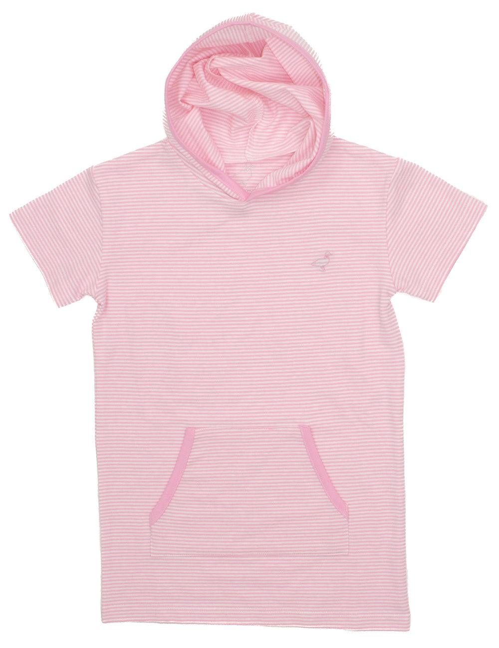 Properly Tied Jackson Beachside Hoodie, Light Pink Stripe - shopnurseryrhymes