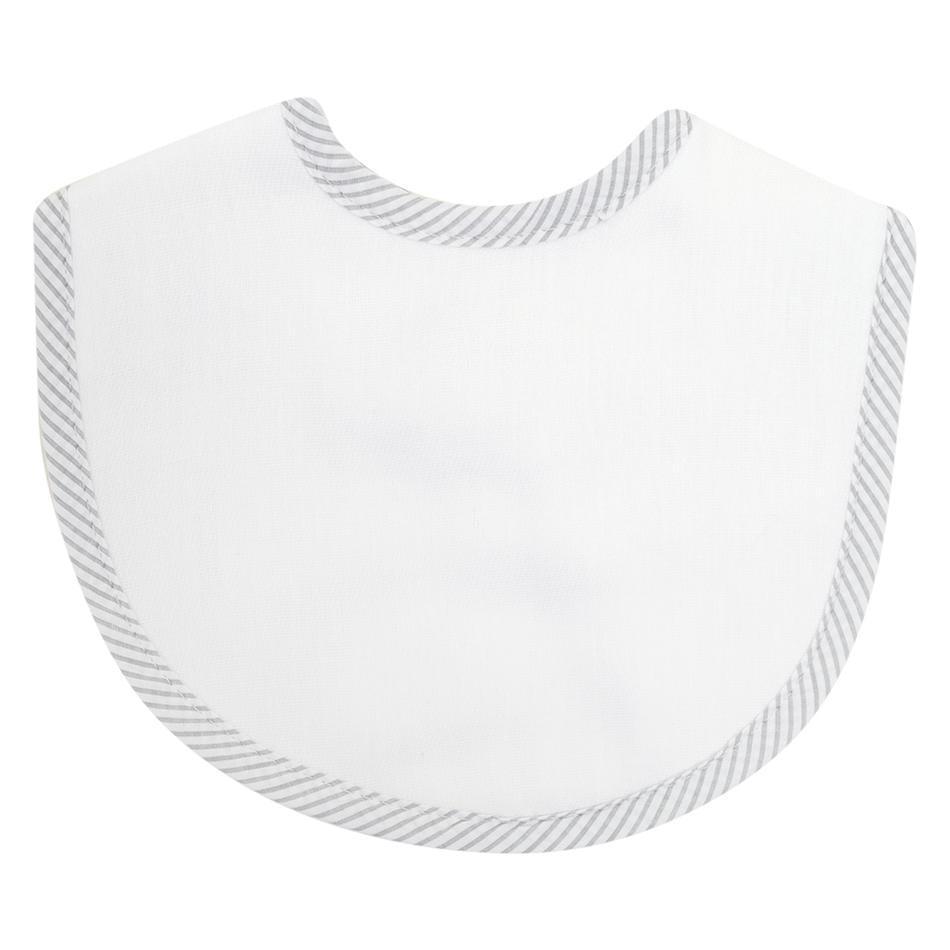 3 Martha's Seersucker Stripe Burp - Green, Gray, Pink, or Blue - shopnurseryrhymes