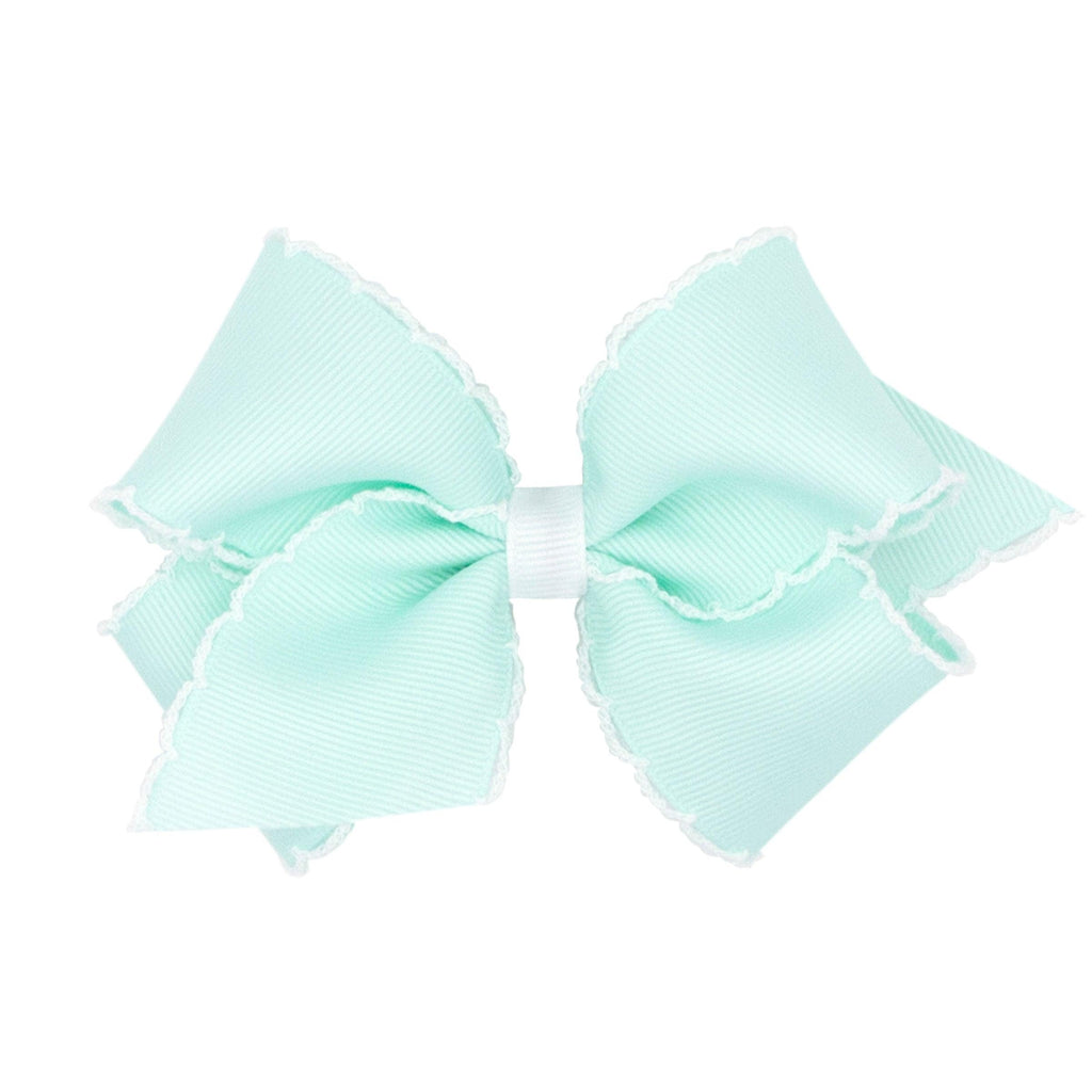 Wee Ones Mini Grosgrain Bow with Moonstitch Edge