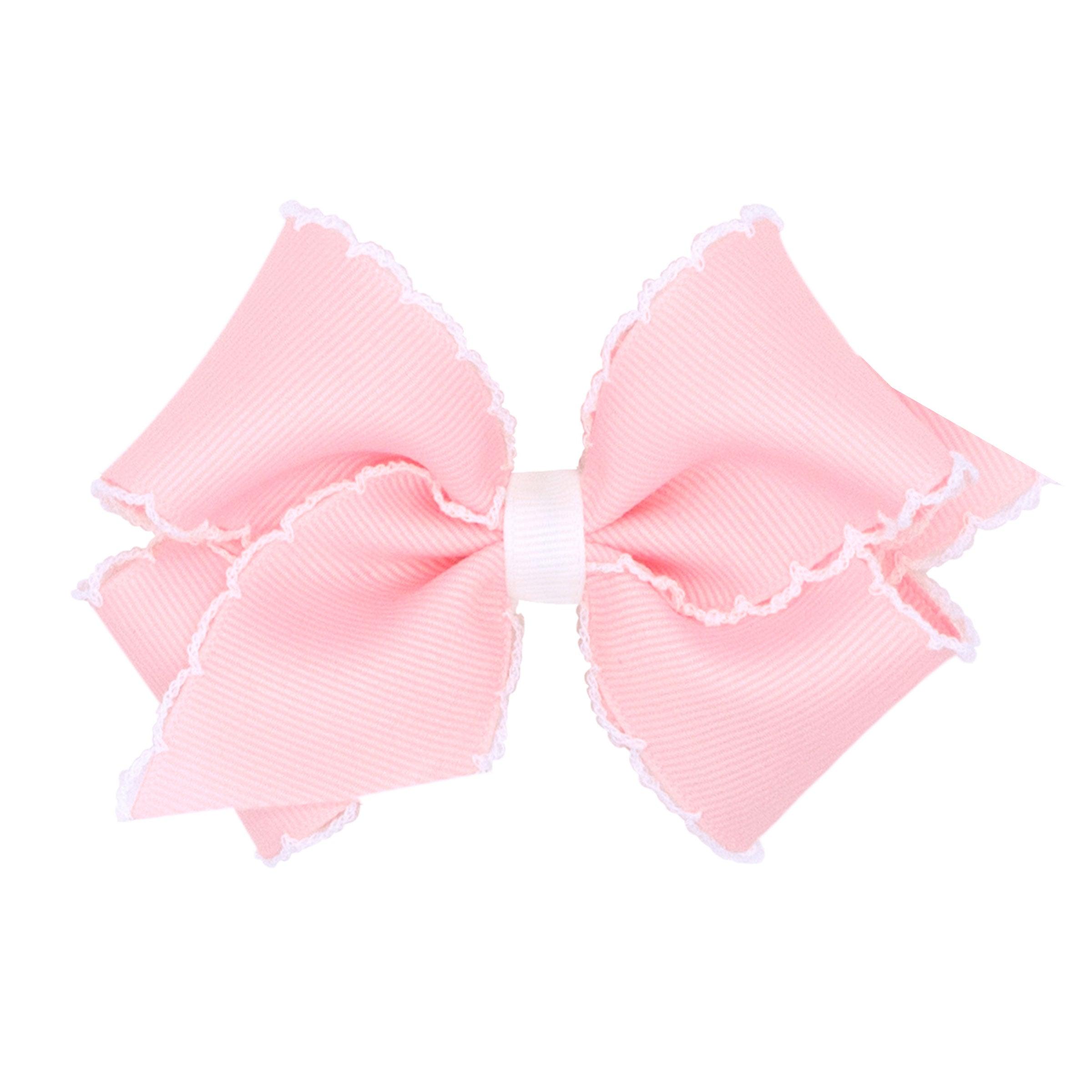 Wee Ones Mini Grosgrain Bow with Moonstitch Edge - shopnurseryrhymes