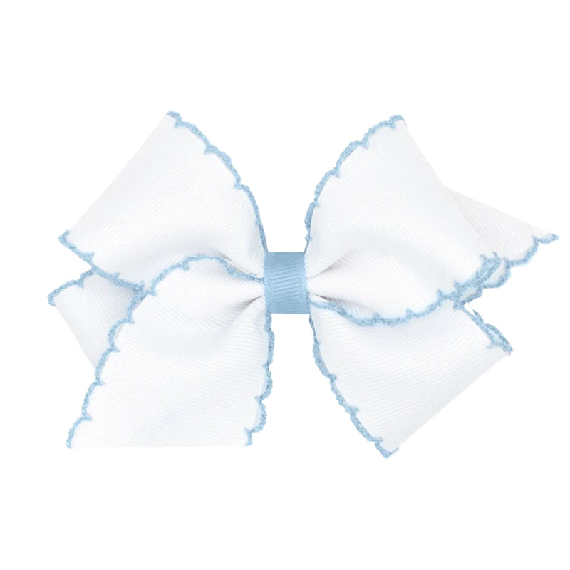 Wee Ones Mini Grosgrain Bow with Moonstitch Edge - shopnurseryrhymes