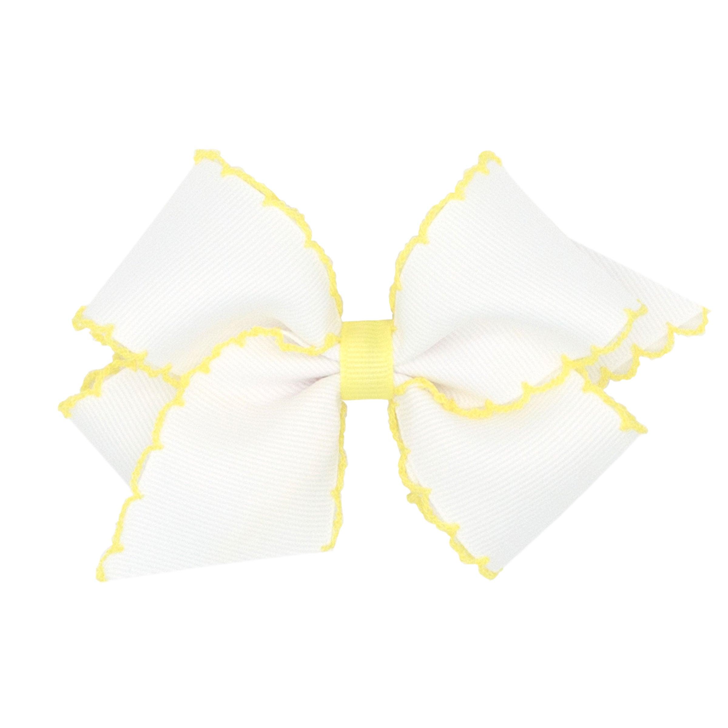 Wee Ones Mini Grosgrain Bow with Moonstitch Edge - shopnurseryrhymes