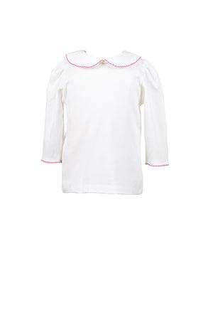 Proper Peony Knit Three Quarter Shirt, Pink - shopnurseryrhymes