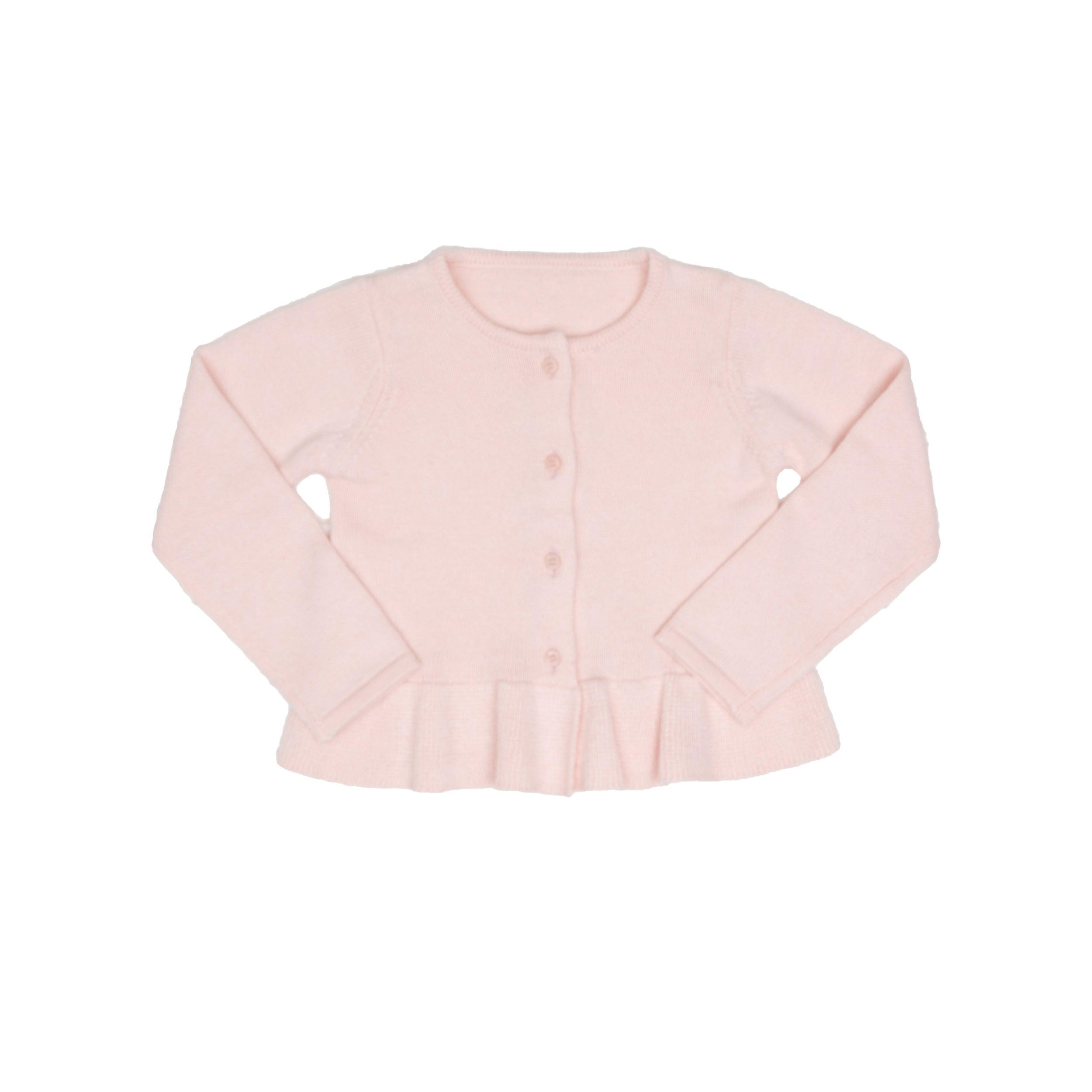 The Oaks Light Pink Peplum Cardigan - shopnurseryrhymes