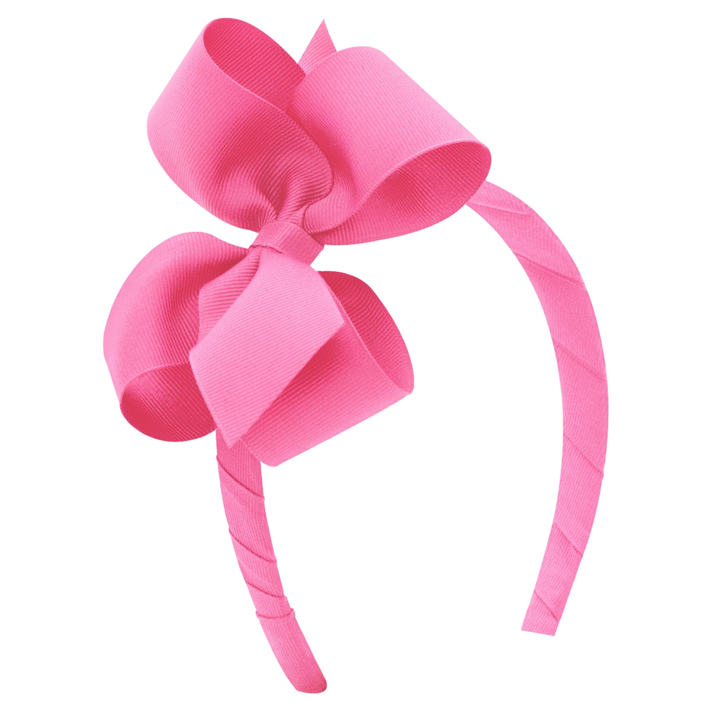 Wee Ones Medium Classic Grosgrain Bow on Headband - shopnurseryrhymes