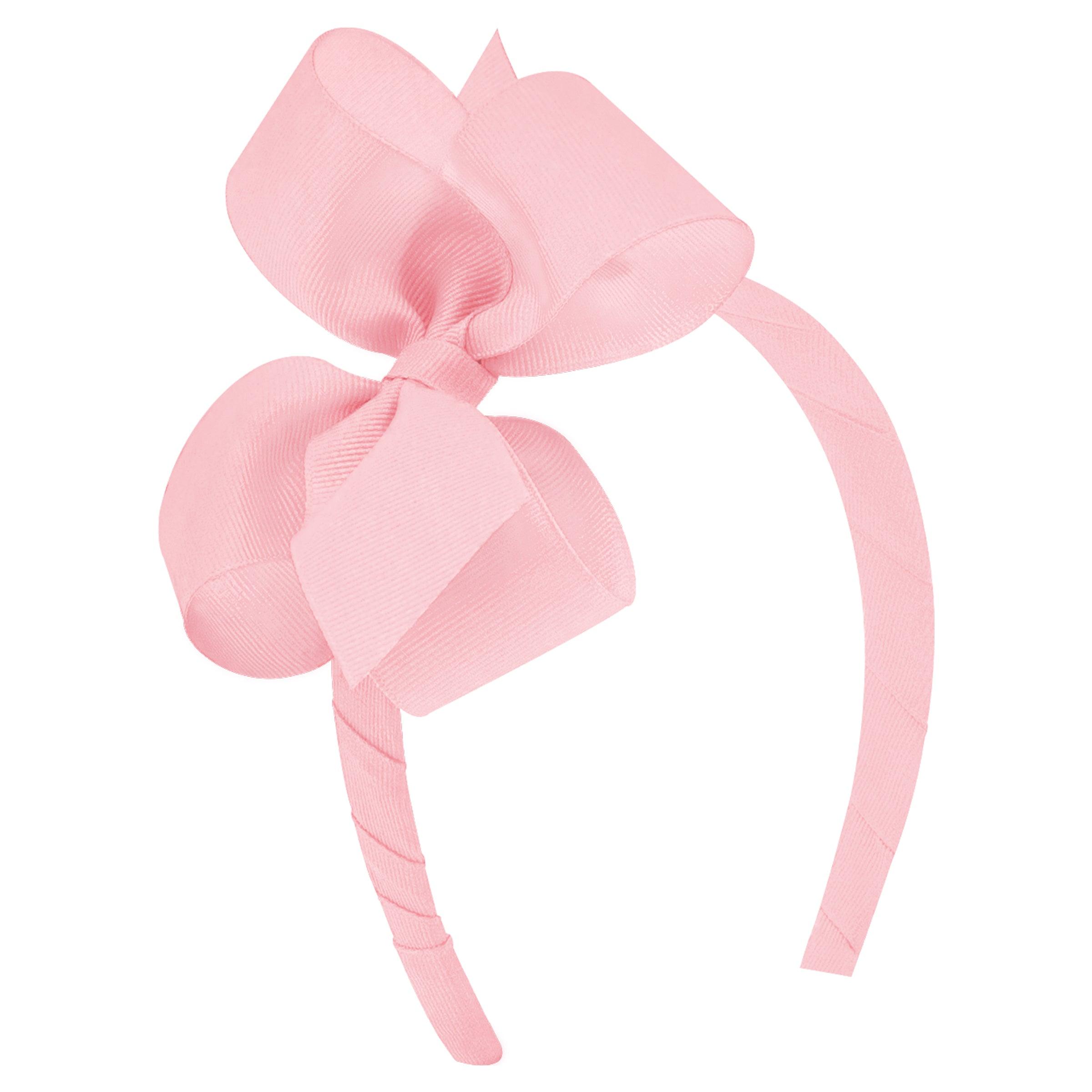 Wee Ones Medium Classic Grosgrain Bow on Headband - shopnurseryrhymes