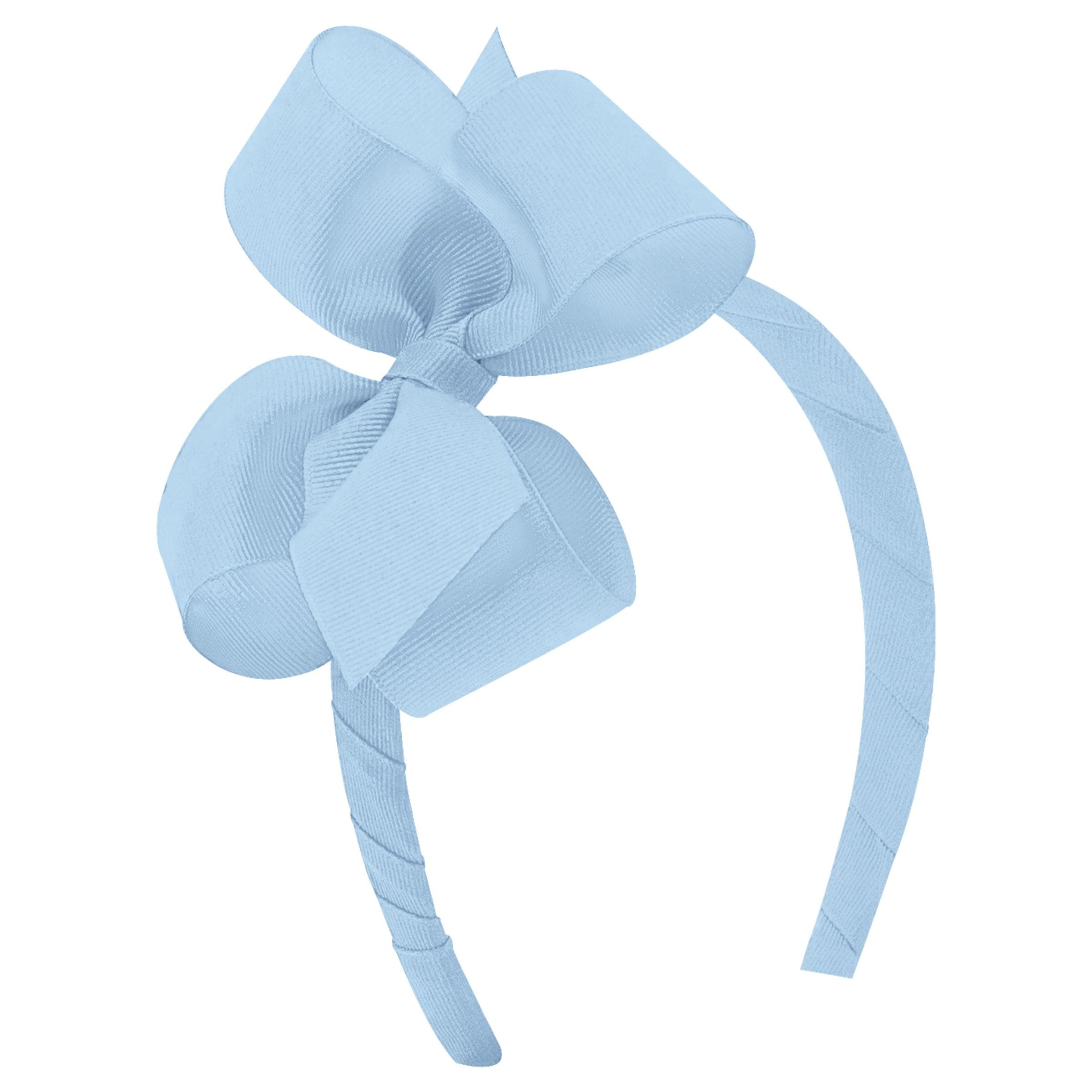 Wee Ones Medium Classic Grosgrain Bow on Headband - shopnurseryrhymes