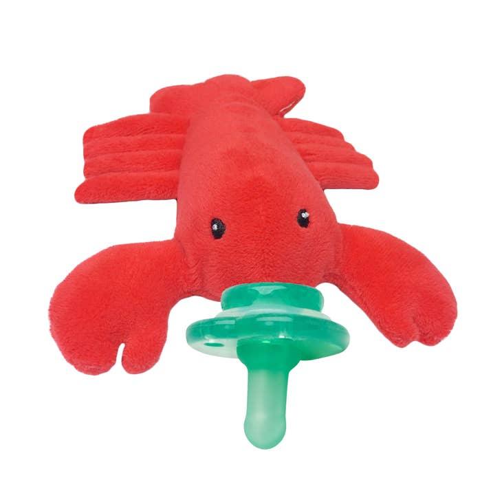 Nookums Paci-Plushies Shakies, Lexi Lobster - shopnurseryrhymes