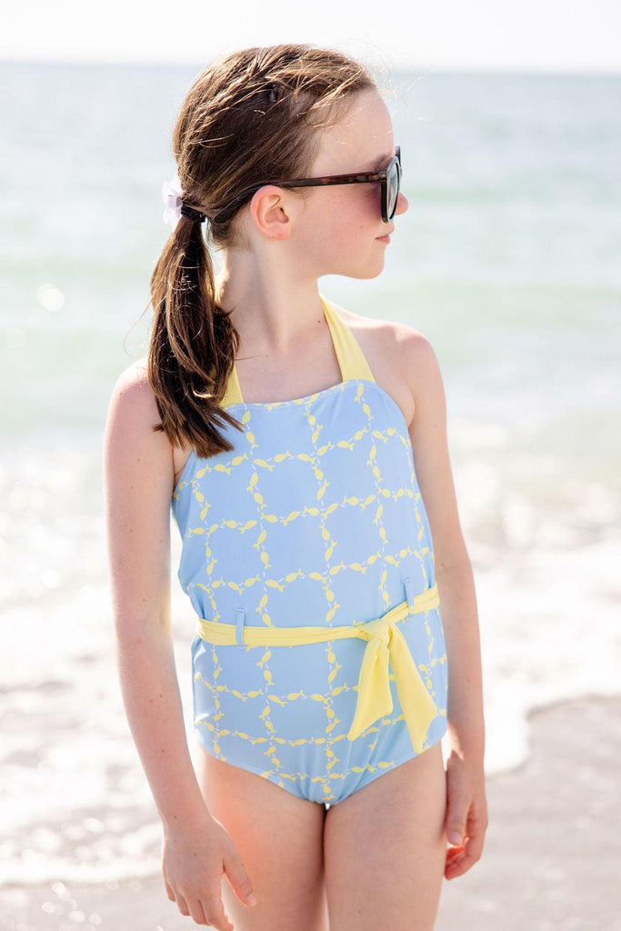 Beaufort Bonnet Palm Beach Bathing Suit, Sapadilla School of Fish - shopnurseryrhymes