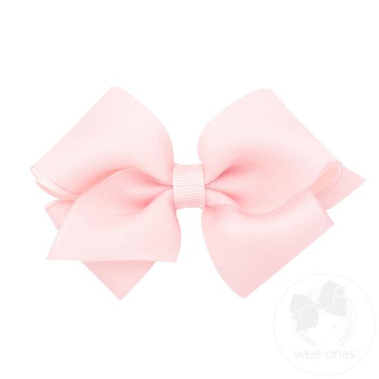 Wee Ones Small Solid Grosgrain Basic Bow - shopnurseryrhymes