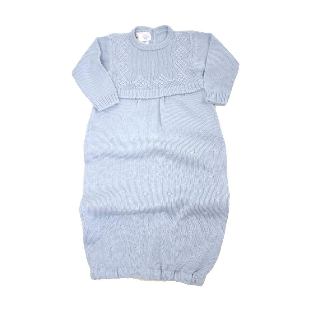 Cuclie Argyle Gown, Light Blue - shopnurseryrhymes