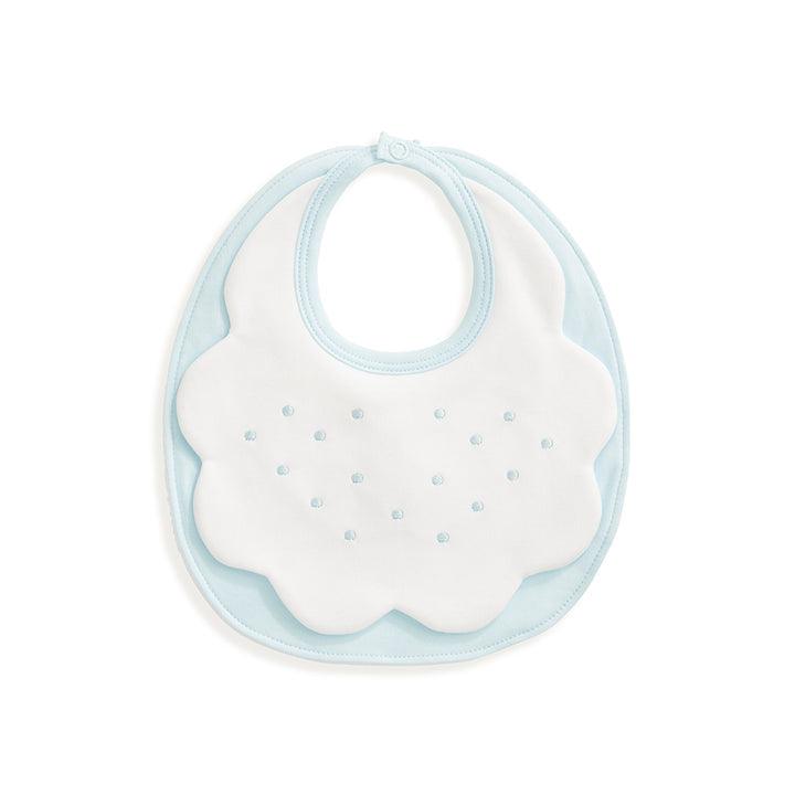 Bella Bliss Pima & Terry Bib with Dot Embroidery - shopnurseryrhymes