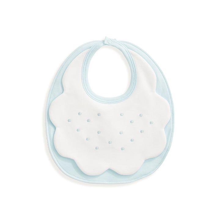 Bella Bliss Pima & Terry Bib with Dot Embroidery