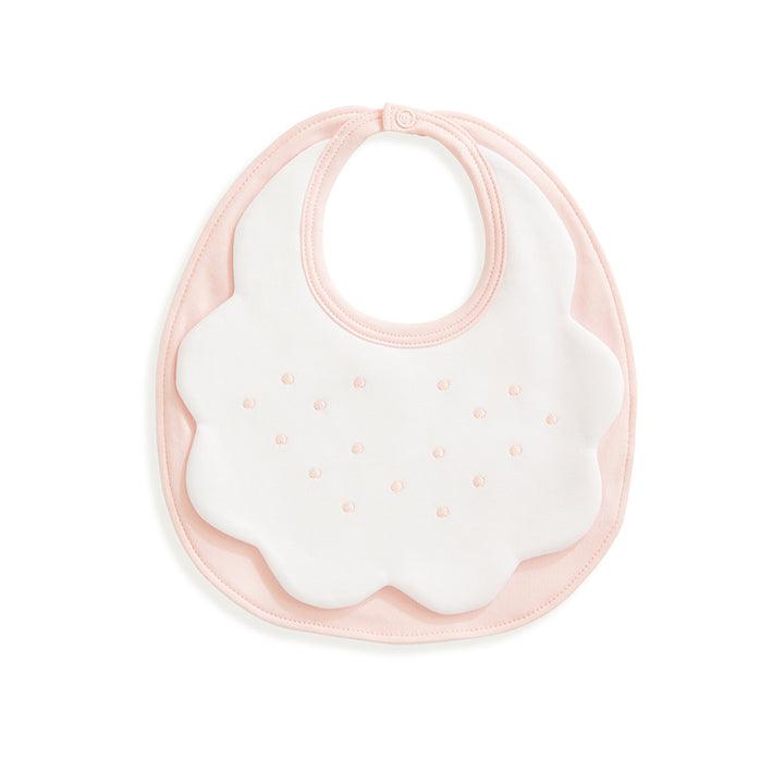 Bella Bliss Pima & Terry Bib with Dot Embroidery - shopnurseryrhymes