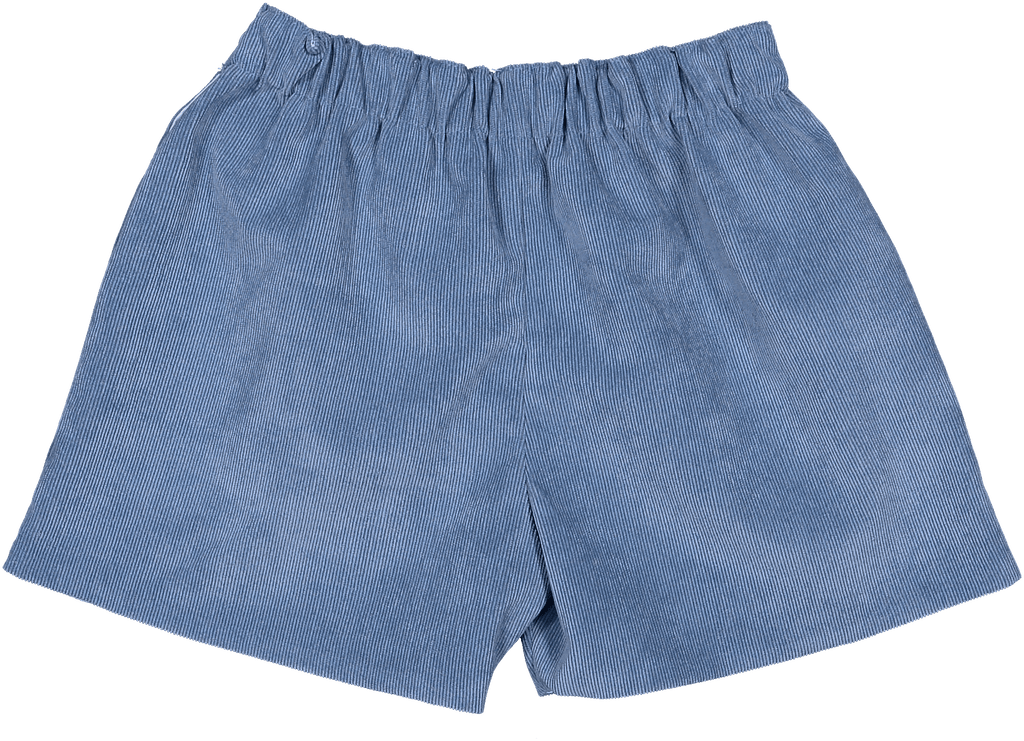 Sal & Pimenta Blue Corduroy Baby Boy Shorts - shopnurseryrhymes