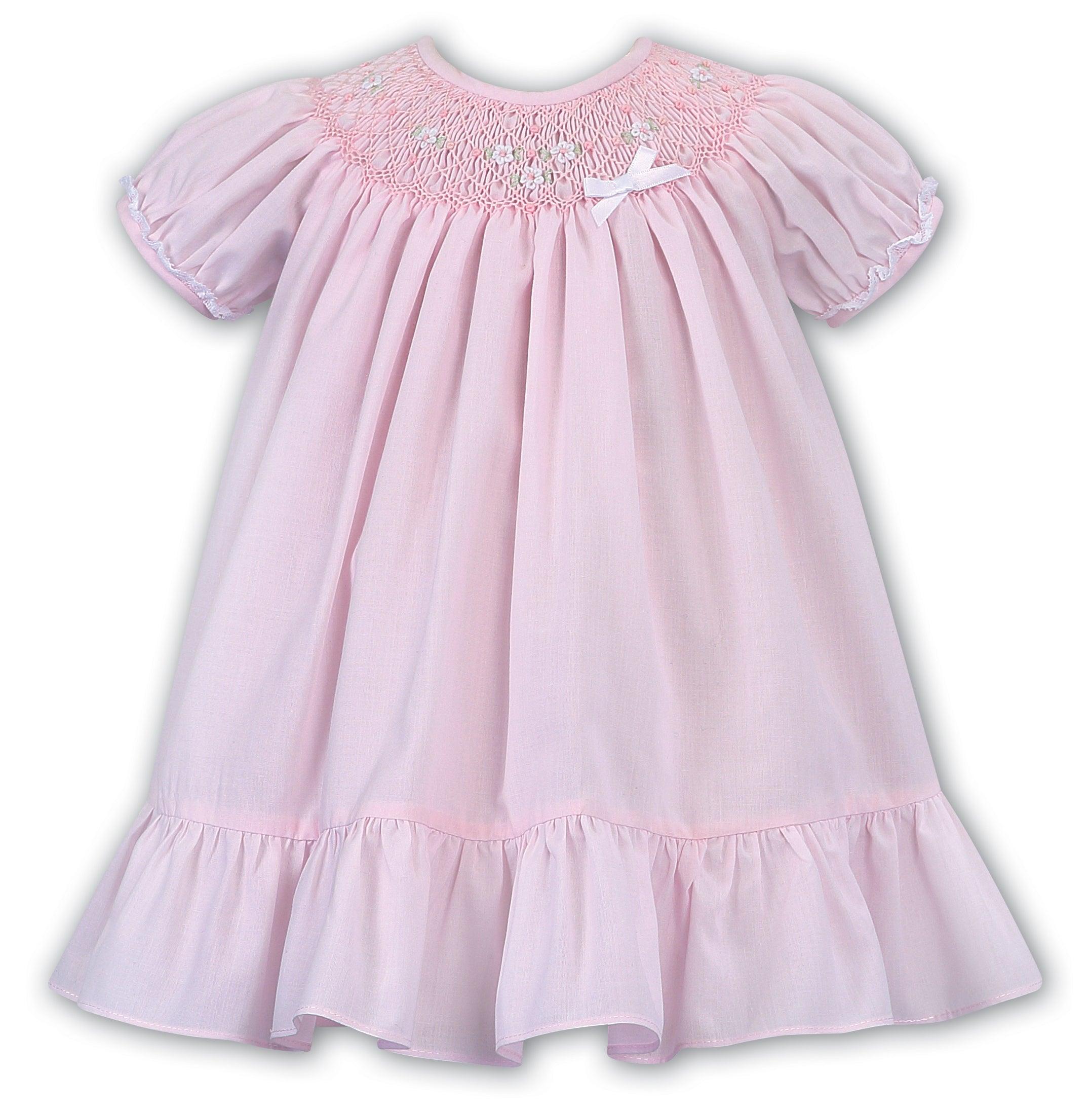 Sarah Louise Smocked Pink Dress - shopnurseryrhymes