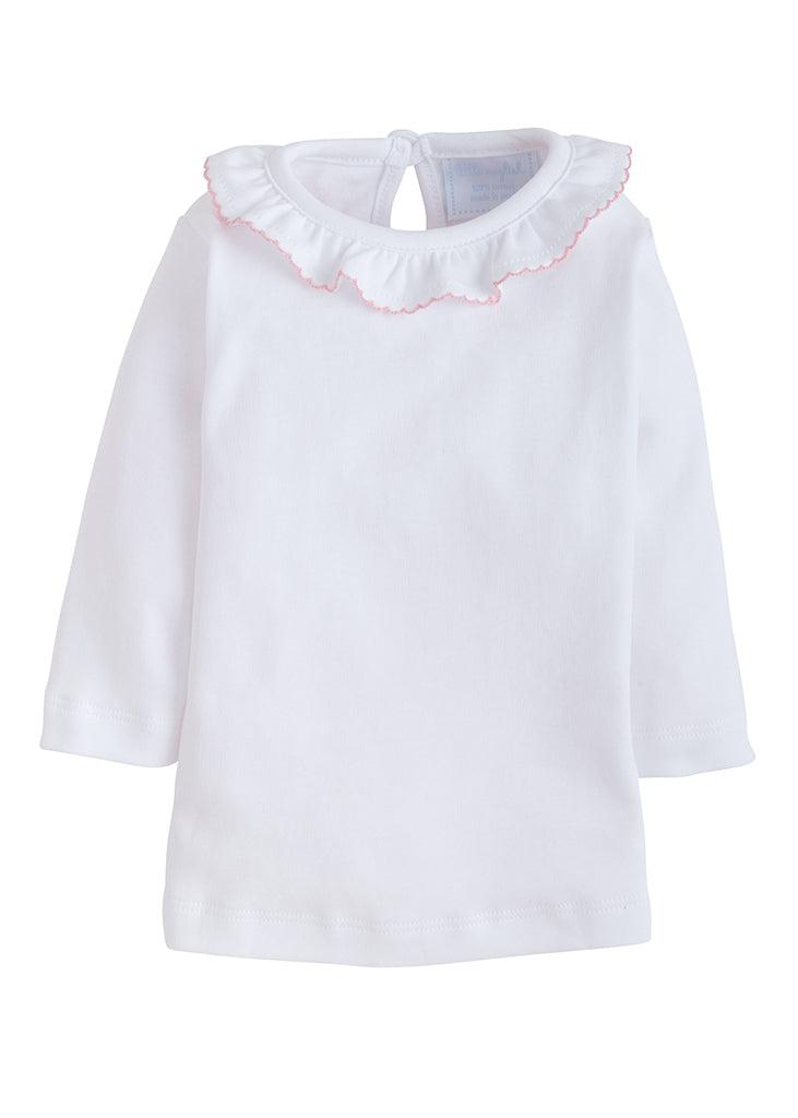 Little English Caroline Knit Blouse, Light Pink - shopnurseryrhymes