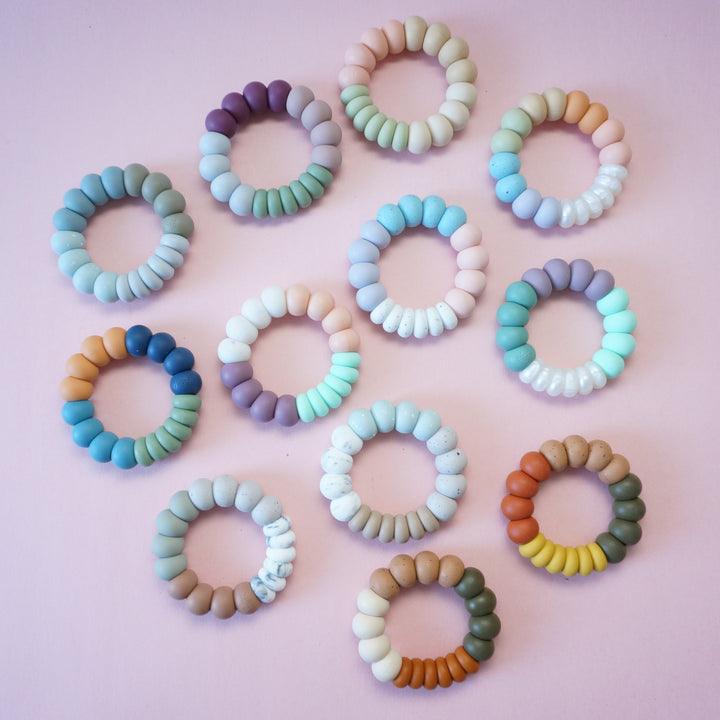 Tailored Tots Colour Block Freezer Teether Ring