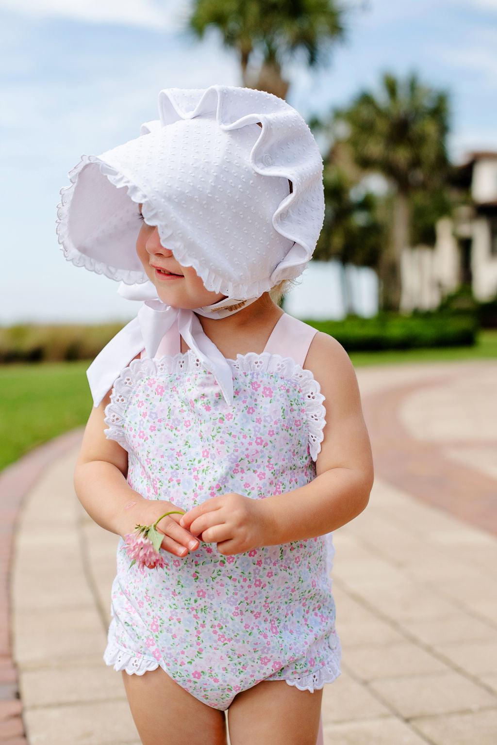 Beaufort Bonnet Bellefaire Bonnet, White Dallas Dot - shopnurseryrhymes