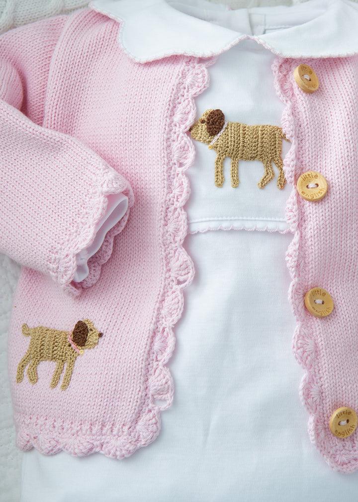 Little English Girl Lab Crochet Playsuit - shopnurseryrhymes