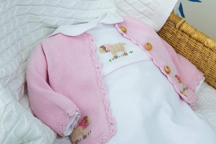 Little English Girl Sheep Crochet Sweater - shopnurseryrhymes