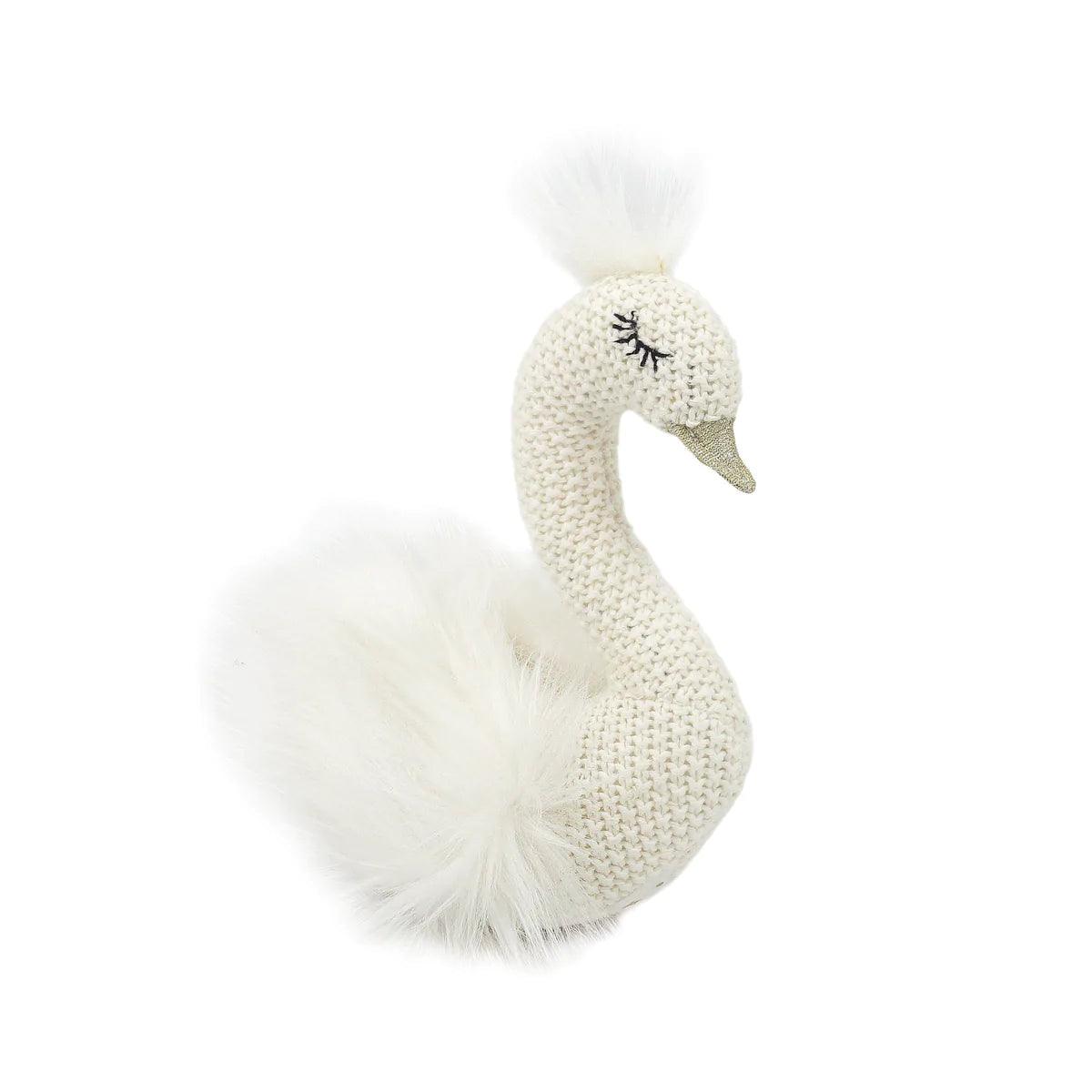 Mon Ami Layla Knit Swan - shopnurseryrhymes