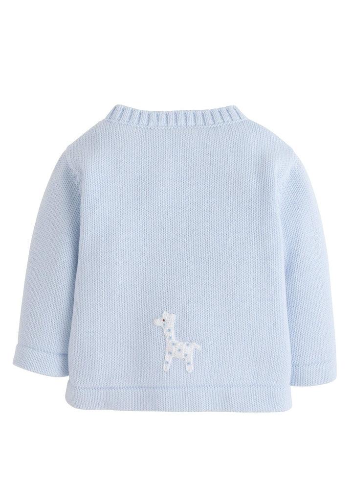 Little English Boy Giraffe Crochet Sweater