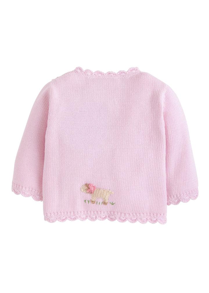 Little English Girl Sheep Crochet Sweater - shopnurseryrhymes