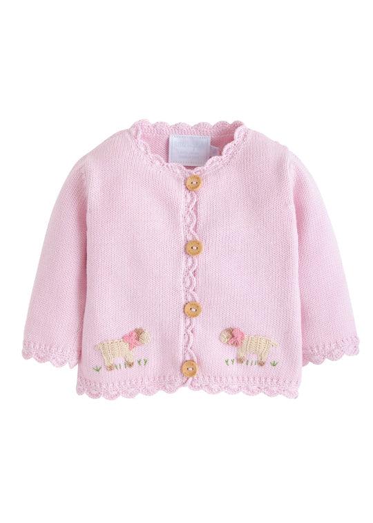 Little English Girl Sheep Crochet Sweater
