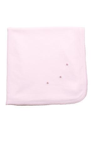 Proper Peony Small Pima Blanket, Pink - shopnurseryrhymes