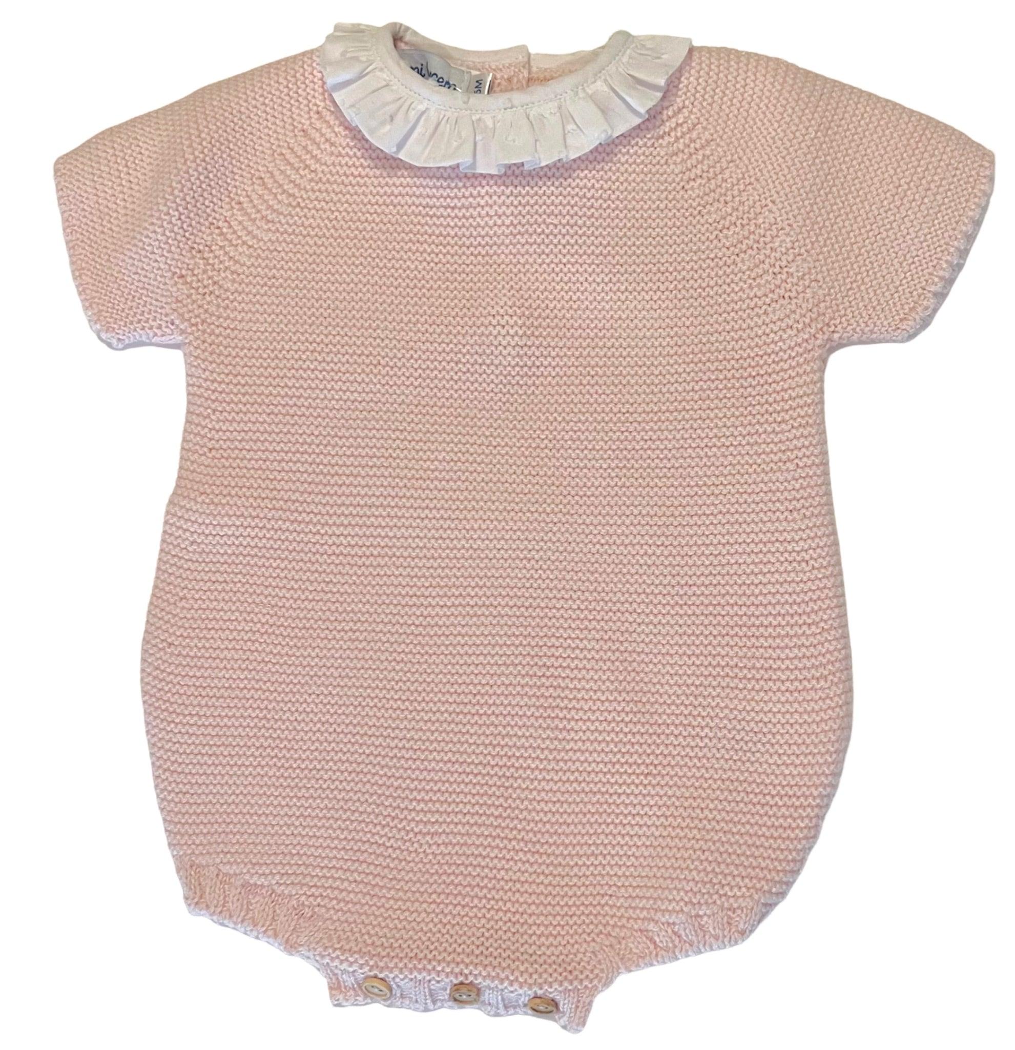 Mi Lucero Garter Stitch Bubble with Ruffle Collar - shopnurseryrhymes