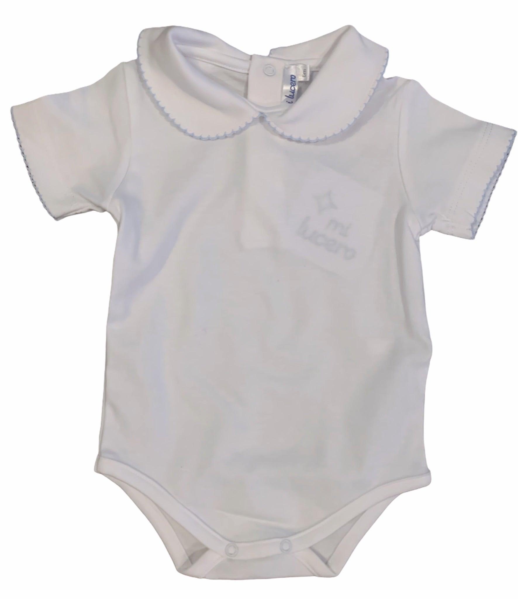 Mi Lucero White Picot Trimmed Bodysuits - shopnurseryrhymes