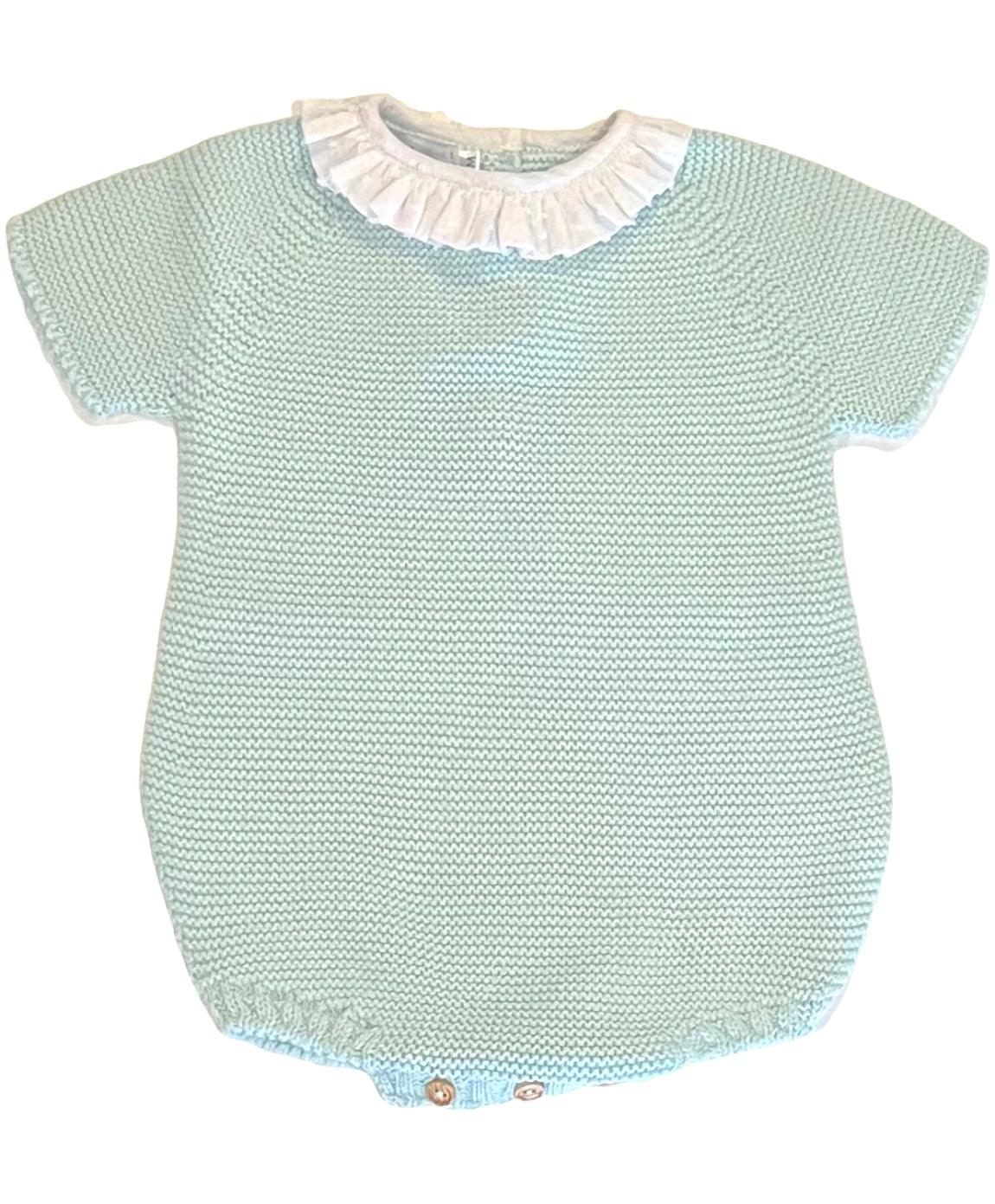 Mi Lucero Garter Stitch Bubble with Ruffle Collar - shopnurseryrhymes